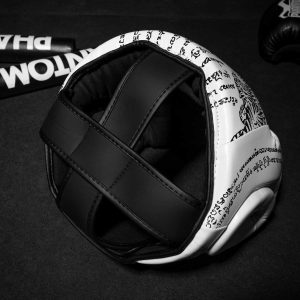 Боксерський шолом Phantom Muay Thai Full Face White (капа в подарунок) - Зображення 6