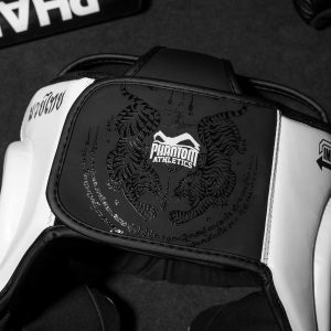 Боксерський шолом Phantom Muay Thai Full Face White (капа в подарунок) - Зображення 9
