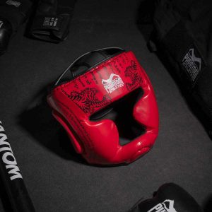 Боксерський шолом Phantom Muay Thai Full Face Red (капа в подарунок) - Зображення 5
