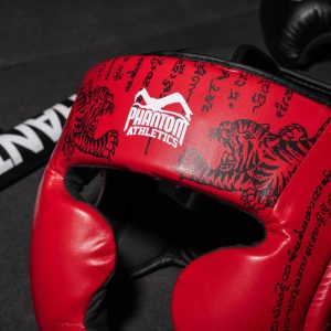 Боксерський шолом Phantom Muay Thai Full Face Red (капа в подарунок) - Зображення 8