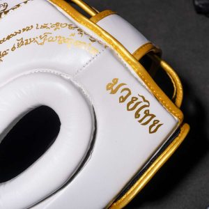 Боксерський шолом Phantom Muay Thai Full Face White Gold (капа в подарунок) - Зображення 4