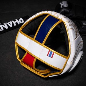 Боксерський шолом Phantom Muay Thai Full Face White Gold (капа в подарунок) - Зображення 8