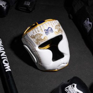 Боксерський шолом Phantom Muay Thai Full Face White Gold (капа в подарунок) - Зображення 7