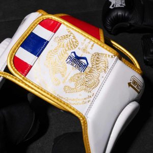 Боксерський шолом Phantom Muay Thai Full Face White Gold (капа в подарунок) - Зображення 10