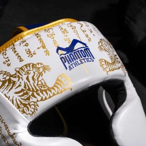 Боксерський шолом Phantom Muay Thai Full Face White Gold (капа в подарунок) - Зображення 9