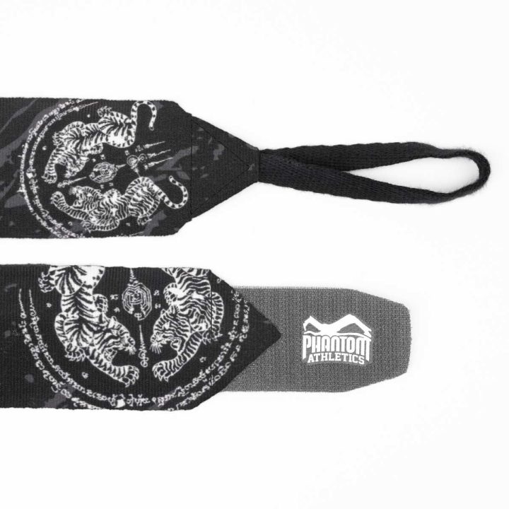 Бинти для боксу Phantom Muay Thai Black 400cm. (4м.) - Зображення 2