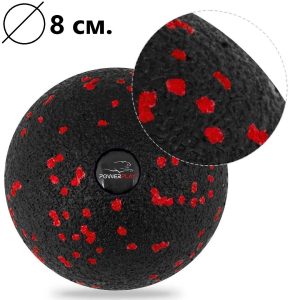 Набір для масажу та йоги PowerPlay PP_4096 (Ролик 33*14 + 2-ва мячі) Black + резинка 11 кг. - Зображення 8