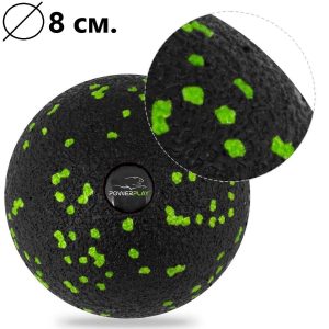 Набір м'ячів для масажу та йоги PowerPlay PP_4090 EPP (Комплект з 2 штук) Green - Зображення 5