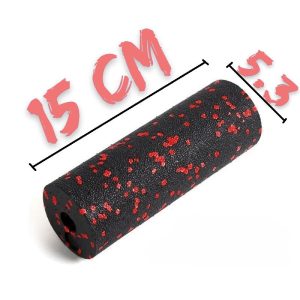 Набір для масажу та йоги PowerPlay PP_4091 EPP (2 м'ячики + валик масажер 15*5,3 см.) Red + резинка 11кг. опір - Зображення 10