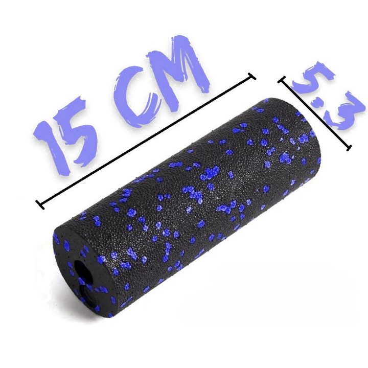 Набір для масажу та йоги PowerPlay PP_4091 EPP (2 м'ячики + валик масажер 15*5,3 см.) Blue + резинка 7,5 кг. - Зображення 10