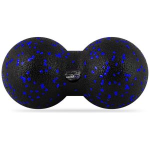 Набір для масажу та йоги PowerPlay PP_4093 EPP (3 м'ячики + валик масажер 15*5,3см.) Blue + резинка 7,5кг. - Зображення 3