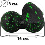 Набір для масажу та йоги PowerPlay PP_4097 (Ролик 30*10 + 2-ва мячі) Green + резинка 5.5 кг. - Зображення 9