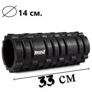 Набір для масажу та йоги PowerPlay PP_4096 (Ролик 33*14 + 2-ва мячі) Black + резинка 11 кг. - Зображення 10