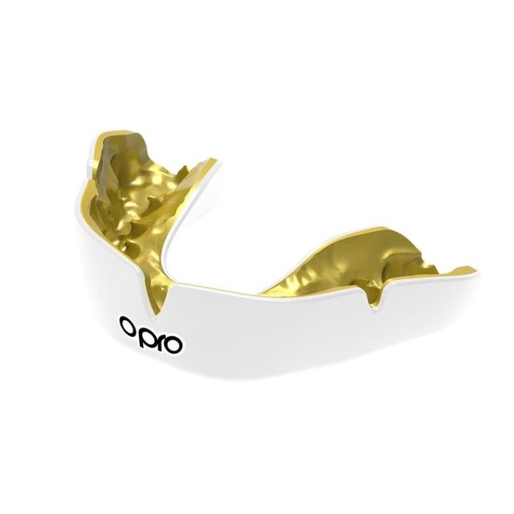 Капа OPRO Instant доросла (вік 11+) White/Gold (art.102520006) - Зображення 2