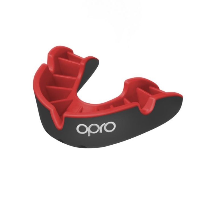 Капа OPRO Silver доросла (вік 11+) Black/Red (art.102502001) - Зображення 2