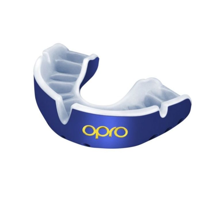 Капа OPRO Gold доросла (вік 11+) Blue/Pearl (art.102504002) - Зображення 2
