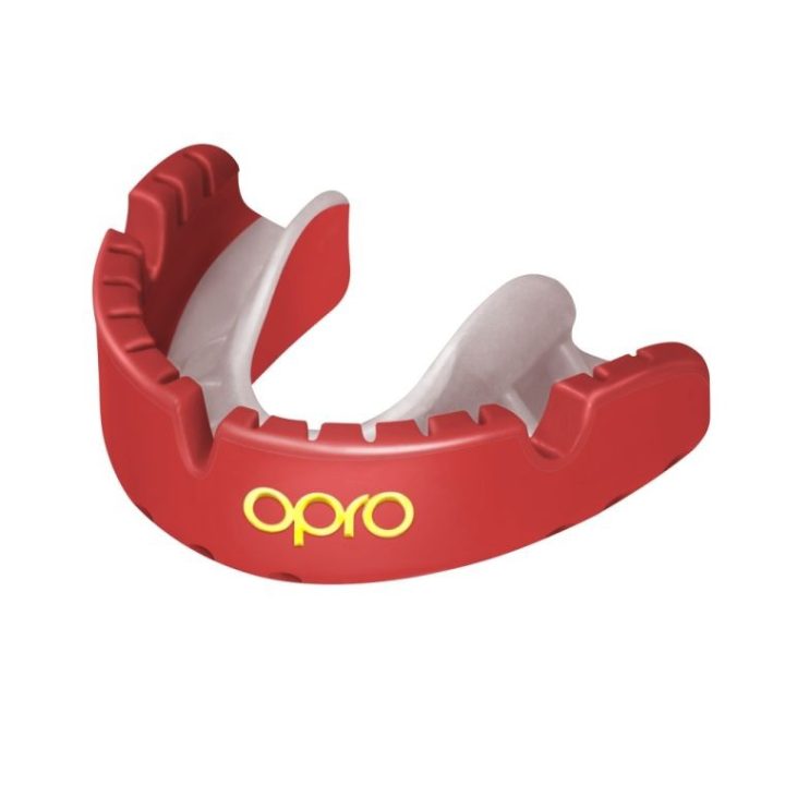 Капа OPRO Gold Braces під брекети доросла (вік 11+) Red/Pearl (art.102506003) - Зображення 2