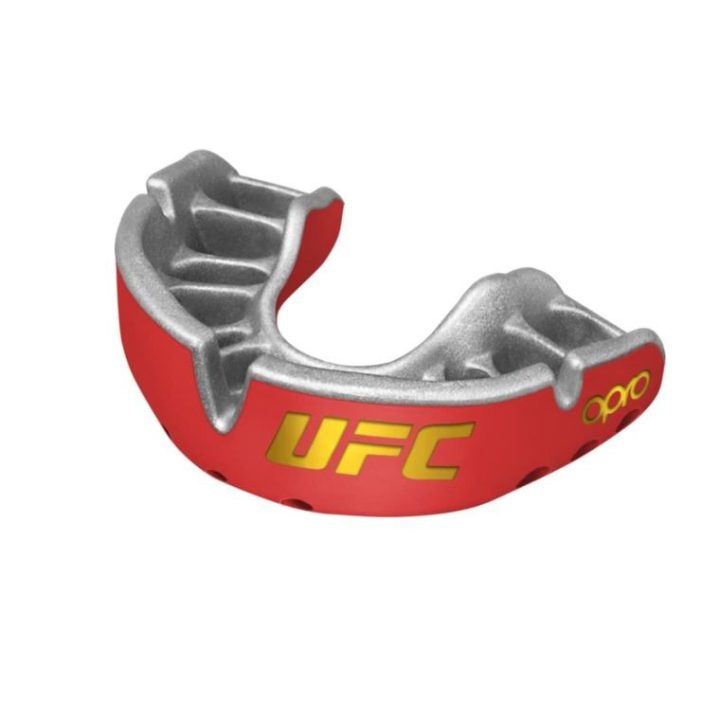 Капа OPRO Gold UFC доросла (вік 11+) Red/Silver (art.102516002) - Зображення 2