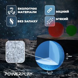 Набір силіконових еспандерів-м'яч (тренажер для кисті) PowerPlay PP-4339 Grip Ball Set (набір 3 шт.) - Зображення 8