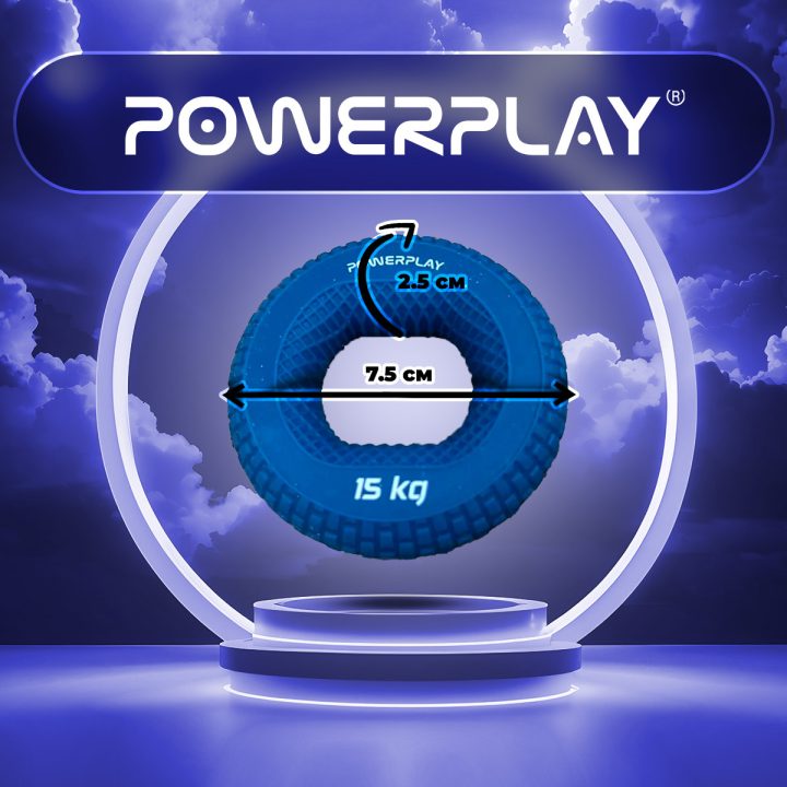 Еспандер кистьовий силіконовий PowerPlay PP-4333 Hand Grip Light 15 кг. Синій - Зображення 9