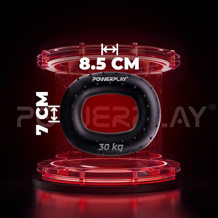 Еспандер кистьовий силіконовий PowerPlay PP-4337 Hand Grip Hard 30 кг. Чорний - Зображення 9