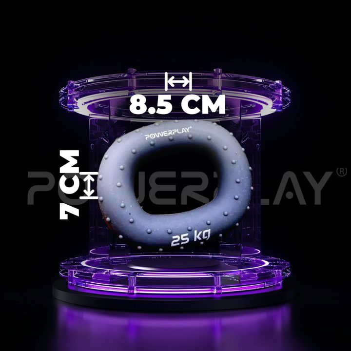 Еспандер кистьовий силіконовий PowerPlay PP-4337 Hand Grip Large 25 кг. Сірий - Зображення 8