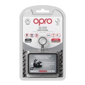 Капа OPRO Silver UFC доросла (вік 11+) Red/Black (ufc.102514002) - Зображення 3