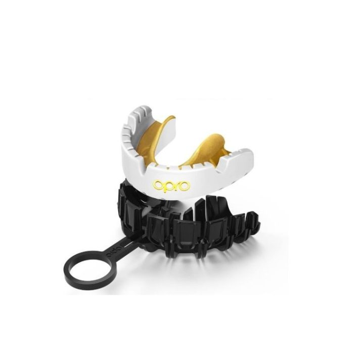 Капа OPRO Gold Braces під брекети доросла (вік 11+) White/Gold (art.102506004) - Зображення 8