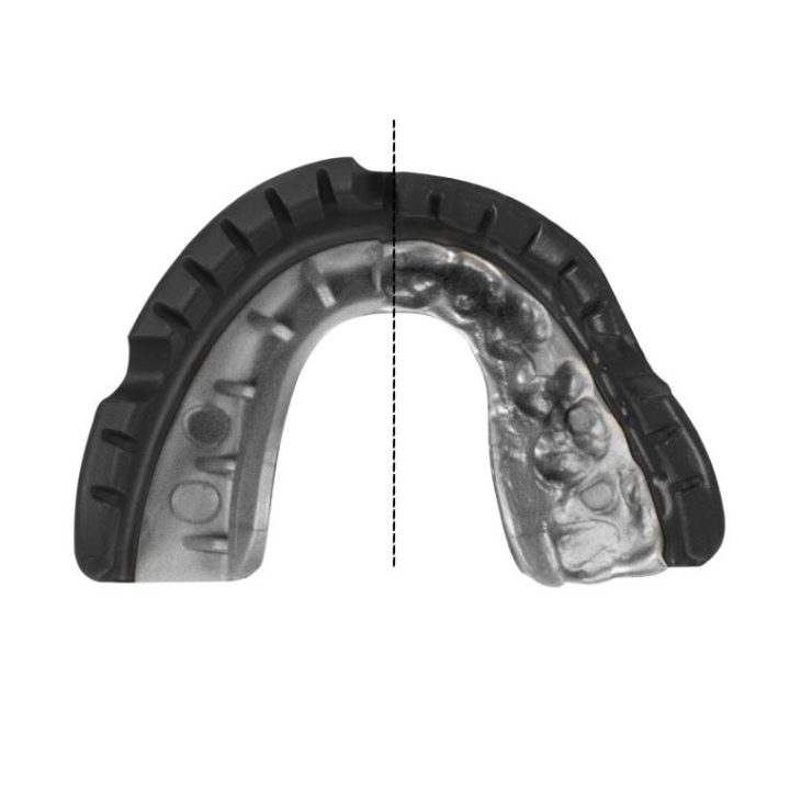 Капа OPRO Gold Braces під брекети доросла (вік 11+) Blackl/Silver(art.102518001) - Зображення 4