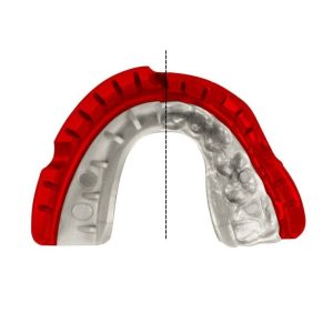 Капа OPRO Gold Braces під брекети доросла (вік 11+) Red/Pearl (art.102506003) - Зображення 4