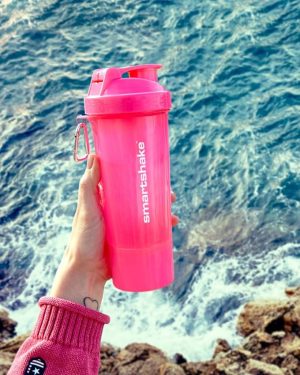 Шейкер спортивний SmartShake Slim 500ml Neon Pink - Зображення 3