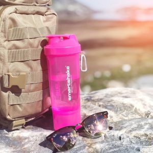Шейкер спортивний SmartShake Slim 500ml Neon Pink - Зображення 5