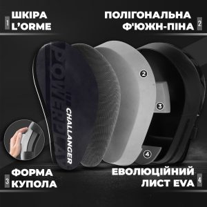 Лапи боксерські PowerPlay 3041 Чорні PU [пара] - Зображення 8