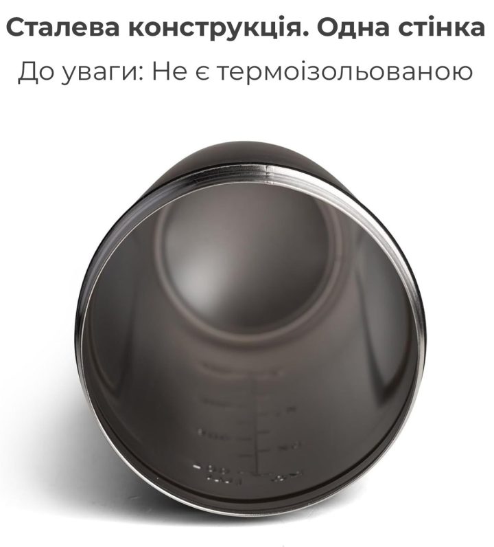 Шейкер спортивний SmartShake металевий Reforce Stainless Steel 30oz/900ml Black - Зображення 9