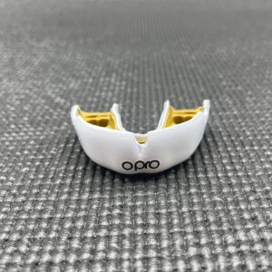 Капа OPRO Instant доросла (вік 11+) White/Gold (art.102520006) - Зображення 3
