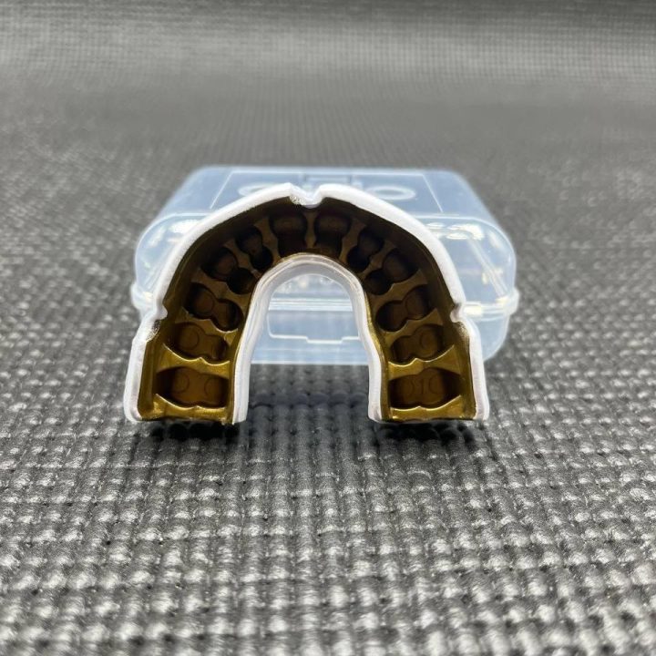Капа OPRO Instant доросла (вік 11+) White/Gold (art.102520006) - Зображення 6