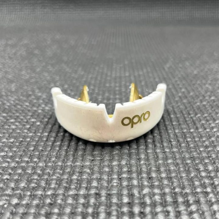 Капа OPRO Gold Braces під брекети доросла (вік 11+) White/Gold (art.102506004) - Зображення 3