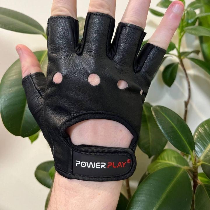 Рукавички для фітнесу PowerPlay 1572 Чорні L - Зображення 2