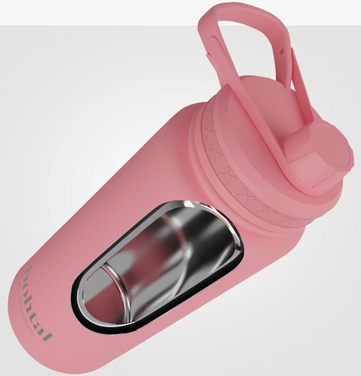 Пляшка для води металева Bohtal Insulated Sports Bottle 960 ml/32 oz Pink - Зображення 6