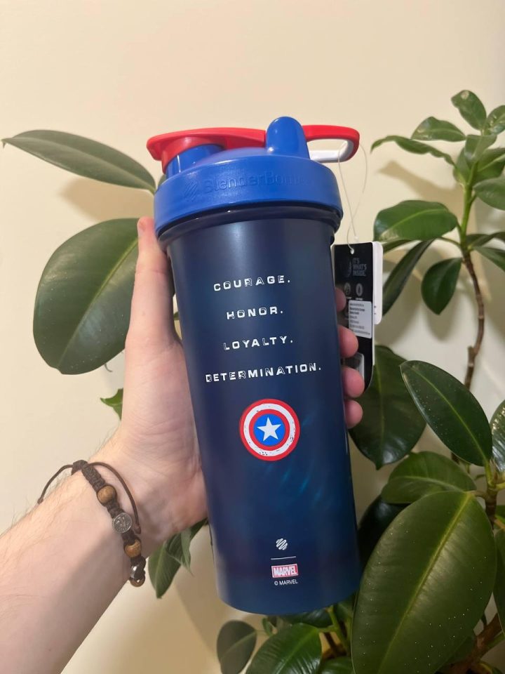 Шейкер спортивний BlenderBottle Classic Loop PRO 28oz/820ml Marvel Capitan Amerika (600557) - Зображення 3