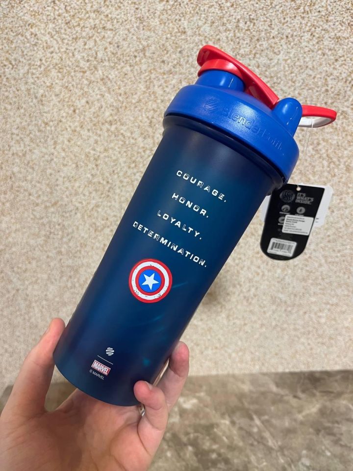 Шейкер спортивний BlenderBottle Classic Loop PRO 28oz/820ml Marvel Capitan Amerika (600557) - Зображення 4