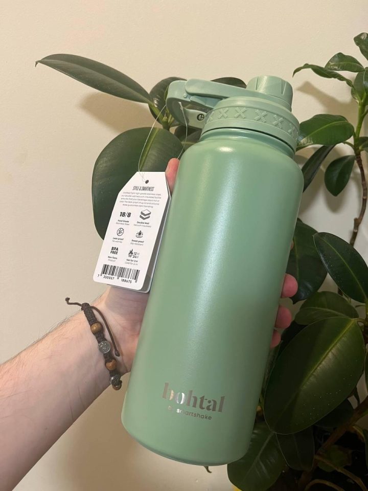 Пляшка для води металева Bohtal Insulated Sports Bottle 960 ml/32 oz Green - Зображення 7
