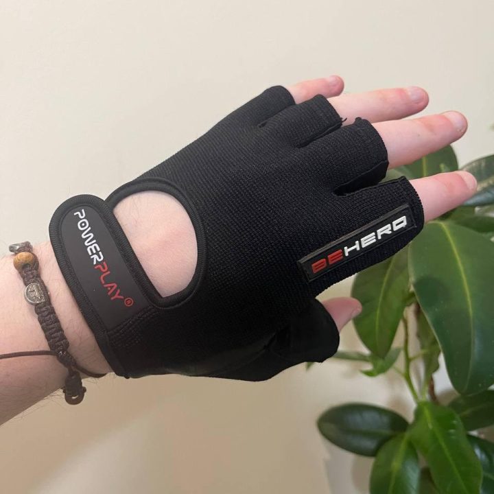 Рукавички для фітнесу і важкої атлетики PowerPlay 9200 чорні XL - Зображення 7