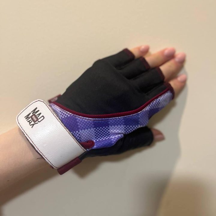 Рукавички для фітнесу MadMax MFG-911 Nine-eleven Black / perpito L - Зображення 9