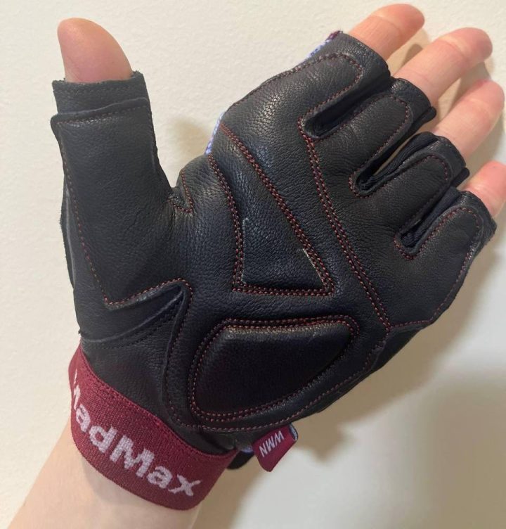 Рукавички для фітнесу MadMax MFG-911 Nine-eleven Black / perpito L - Зображення 8