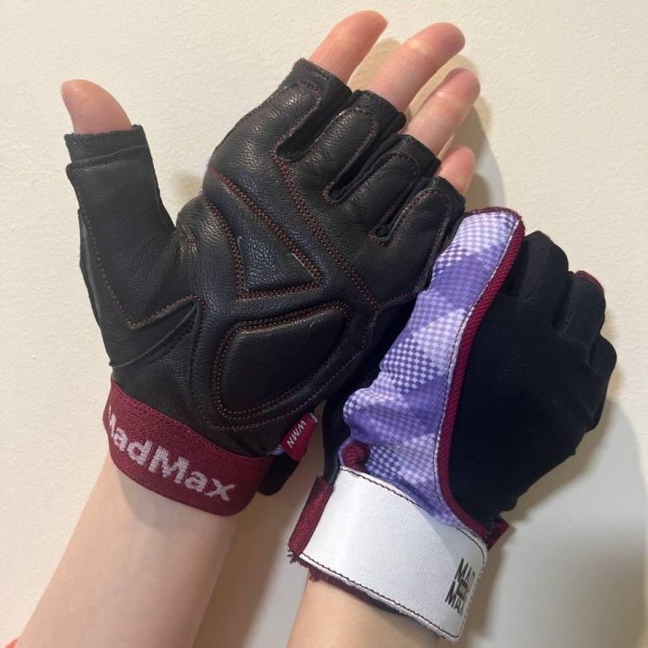 Рукавички для фітнесу MadMax MFG-911 Nine-eleven Black / perpito L - Зображення 4