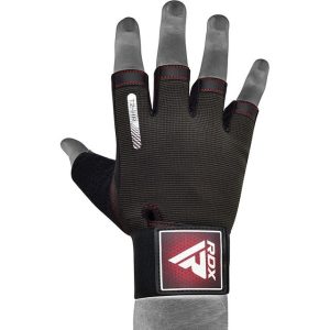 Рукавички для фітнесу RDX T2 Half Red XL - Зображення 4
