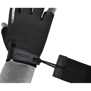 Рукавички для фітнесу RDX T2 Half Blue M - Зображення 3