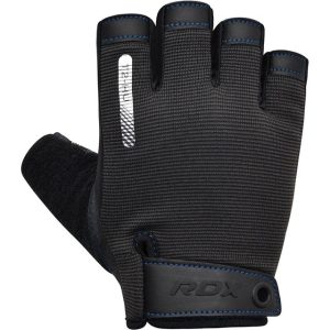 Рукавички для фітнесу RDX T2 Half Blue S - Зображення 6