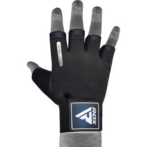 Рукавички для фітнесу RDX T2 Half Blue M - Зображення 4